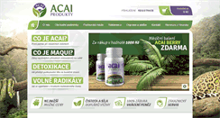 Desktop Screenshot of acaiprodukty.cz
